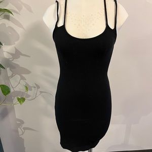 Zara bodycon strappy rib dress
